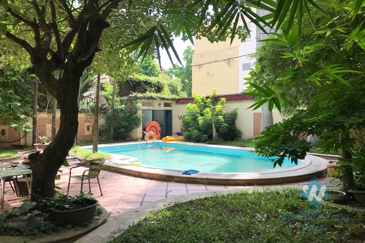 8 bedrooms house for rent in Ba Dinh district, Hanoi.